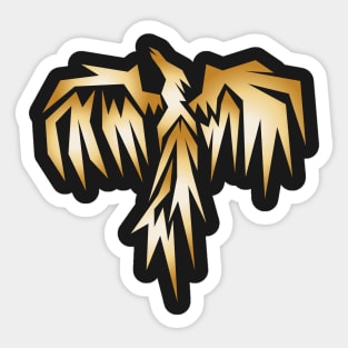 Gold Flying Sticker